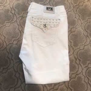 White Bling Capris